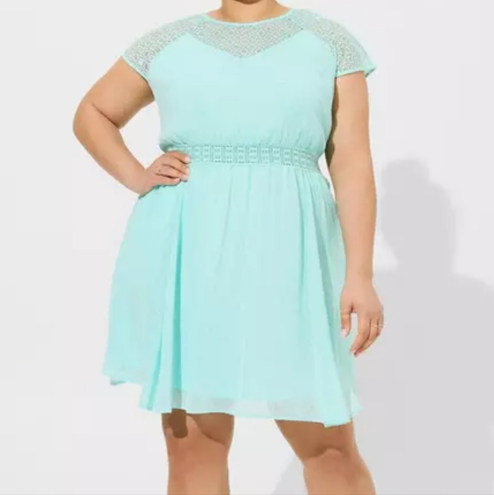 NWR Torrid Mini Dress - Crochet Lace - SIZE 3 (3X)